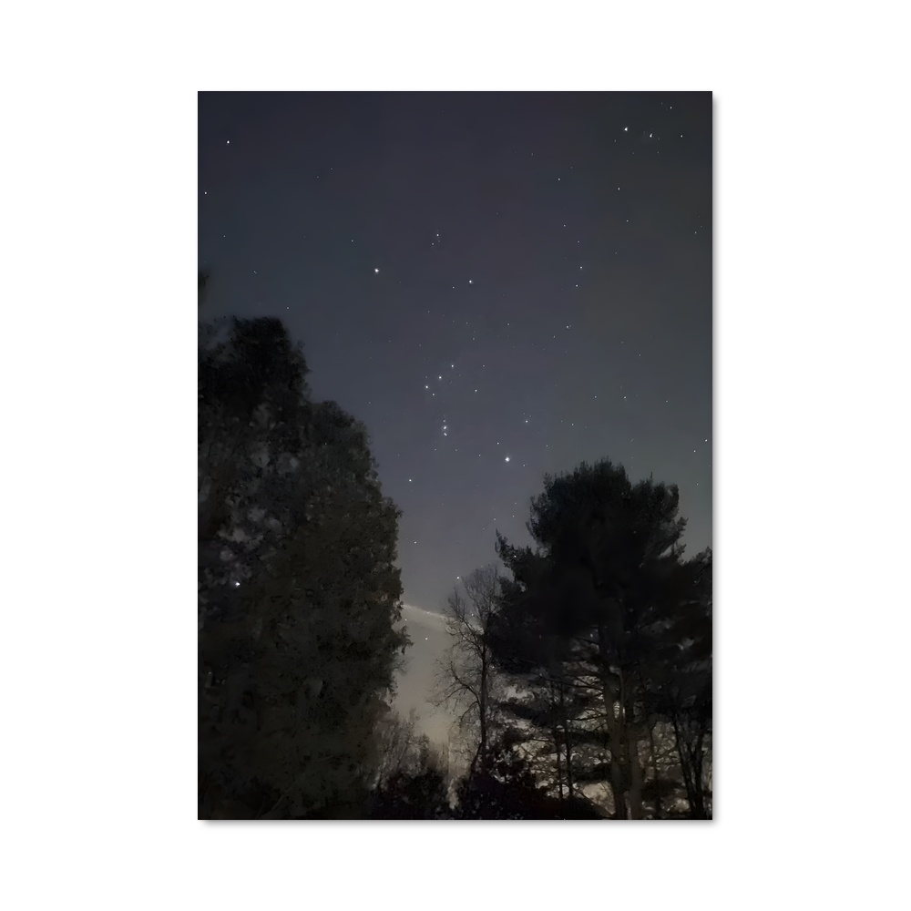 Poster Étoiles au Crépuscule – affiche Constellations